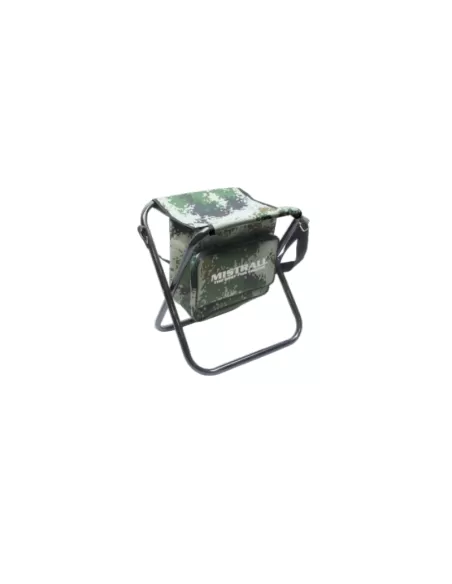 Mistrall Sedia Pescatore Richiudibile con Borsa e Tracolla 30x38x40 cm camo Sedie Mistrall