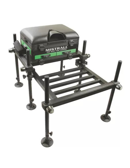 Mistrall Panchetto Pesca con Pedana Paniere Professionale Panieri Mistrall