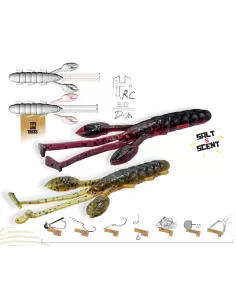 Herakles Cave Craw Offer Silicone Lures For Spinning Fishing 9.5 cm
