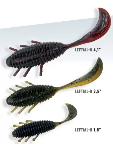 Herakles Leftail R Offerta Artificiali Siliconici Per la Pesca Spinning 8.7 cm 8pz Esche Artificiali Herakles