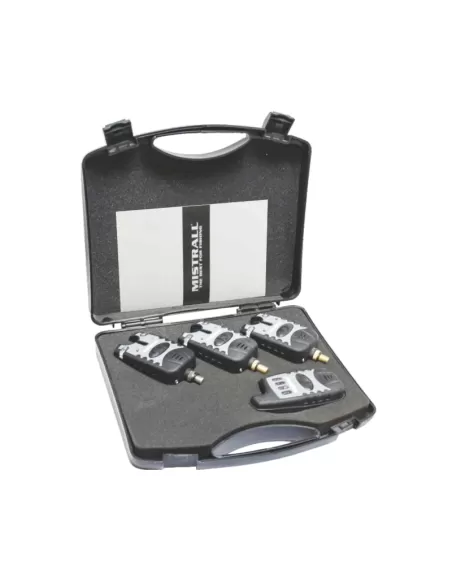 Mistrall Electronic Signalers Carpfishing 3+1 Fishing Offer with Case