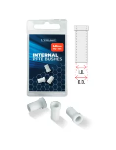 Colmic Teflon PTFE Busher Boccole Interne per Elastico 3 pz Accessori da pesca Colmic
