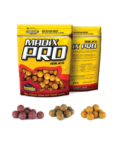 Madix Boilies Pro ad Alta Solubilità e Alto Potere Adescante 800gr 20 mm Boilies Carpfishing Madix