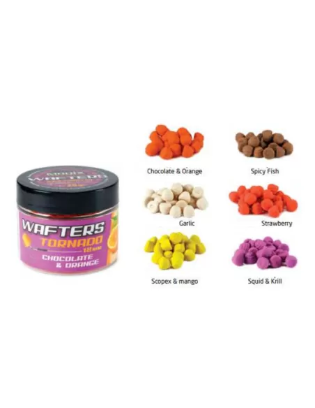 Madix Wafters Tornado 12 mm Alto Potere Adescante 25 gr Mais e Granaglie Innesco e Pasturazione Madix