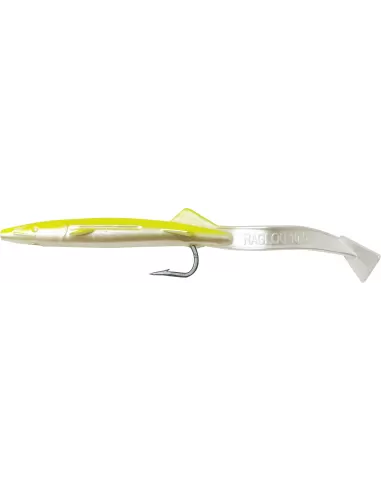Raglou Esca Siliconica Speciale Traina con Amo 10.5 cm originale colore giallo Esche Artificiali Rapala