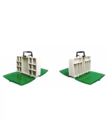 Mistrall Box Valigetta da Pesca Doppio Scomparto 320x210x10 mm con Maniglia Scatole per la Pesca Mistrall