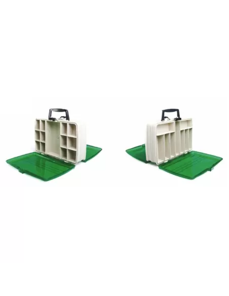 Mistrall Box Valigetta da Pesca Doppio Scomparto 320x210x10 mm con Maniglia Scatole per la Pesca Mistrall