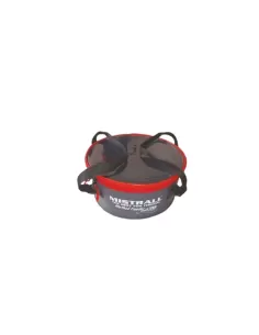 Mistrall Porta Accessori Pasture ed Esche in Eva con Coperchio Trasparente 30 cm diam. Secchi Porta Pasture Mistrall