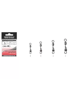 Mistrall Side Line Rolling Swivel Girelle Attacco Rapido 10 pz Girelle Mistrall