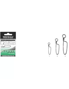 Mistrall Coastlock Moschettoni da Pesca Anti Apertura 10 pz Girelle Mistrall