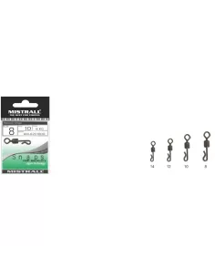 Mistrall Q-Swing Snap Girella Rolling con Attacco Rapido 10pz Girelle Mistrall