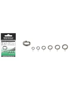 Mistrall Split Ring Strong 10 pcs