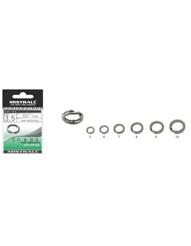 Mistrall Split Ring Strong 10 pz Girelle Mistrall