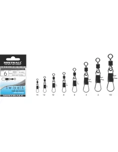 Mistrall Girella Rolling con Moschettone Interlock 10 pz Girelle Mistrall