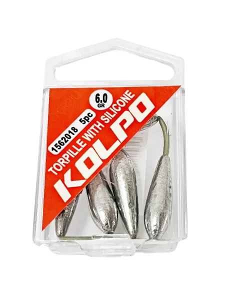 Kolpo Piombo Torpille Super CAlibrate Con Tubino 5pz Piombi Kolpo