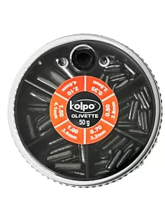Kolpo Mascot Olivette Spaccate Styl Shot 6 Misure 50 gr Scatole Mascot Piombi Assortiti Kolpo