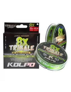 Kolpo Tribale Trecciato 8 Capi Lime 150mt Special Light Fili da pesca Kolpo
