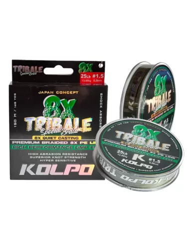 Kolpo Tribale Trecciato 8 Capi Verde 150mt Trecciati Kolpo