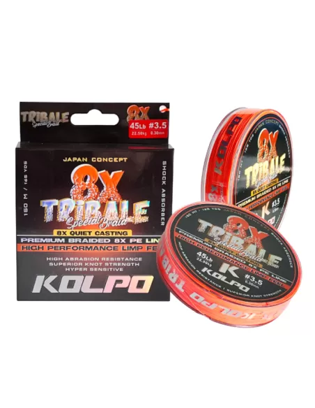 Kolpo Tribale Trecciato 8 Capi Orange 150mt Trecciati Kolpo