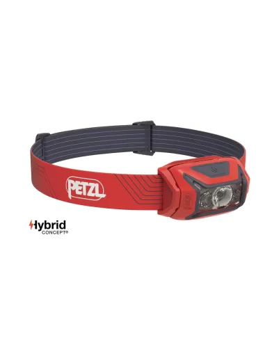 Petzl Actik Lampada Frontale Red 98 gr 450 lumen Lampade da Pesca Frontali Petzl