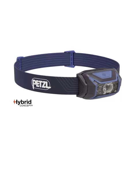 Petzl Actik Lampada Frontale Blu 98 gr 450 lumen Lampade da Pesca Frontali Petzl