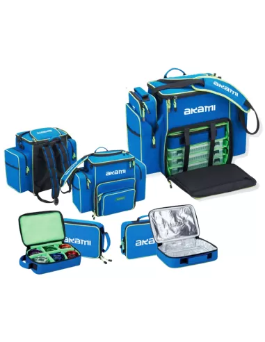 Akami Zaino MG21 Idrorepellente con Scatole + Custodia Bobine + Borsa Termica Zaini Akami
