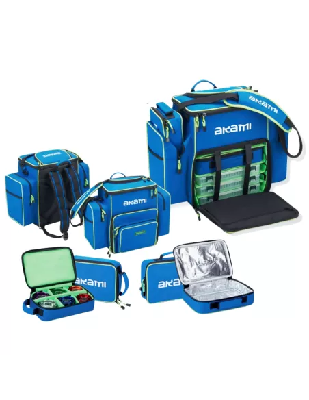 Akami Zaino MG21 Idrorepellente con Scatole + Custodia Bobine + Borsa Termica Zaini Akami