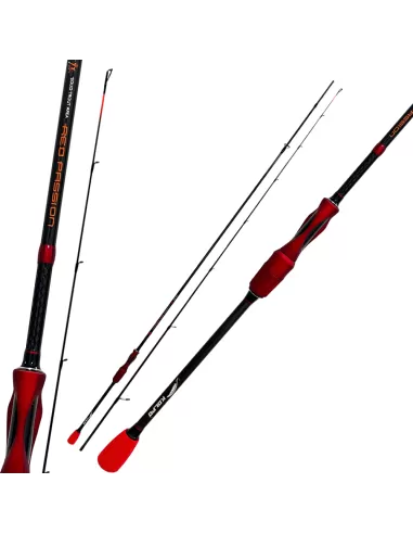 Kolpo Canna da Pesca Spinning Red Passion in Carbonio Canne da pesca Kolpo