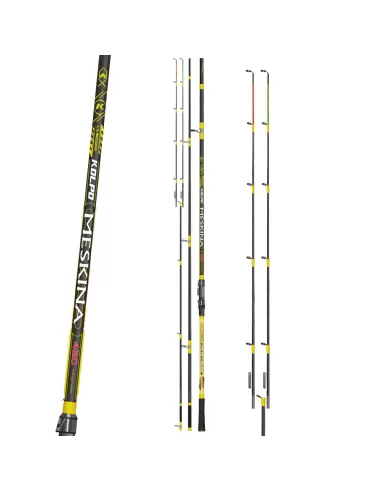Kolpo Canna da Pesca Meskina Light Surf - Feeder 4.20 mt Azione 150 gr Canne da pesca per professionisti e principianti Kolpo