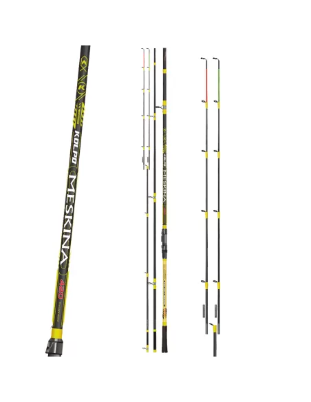 Kolpo Canna da Pesca Meskina Light Surf - Feeder 4.20 mt Azione 150 gr Canne da pesca per professionisti e principianti Kolpo