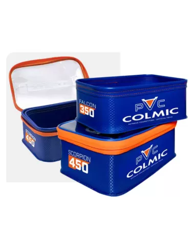 Colmic Contenitori in PVC Combo Scorpion 450 + Falcon 350 2pz Borse porta attrezzatura Colmic