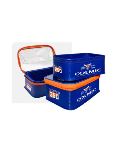 Colmic Contenitori in PVC Combo Scorpion 350 + Falcon 250 2pz Borse porta attrezzatura Colmic