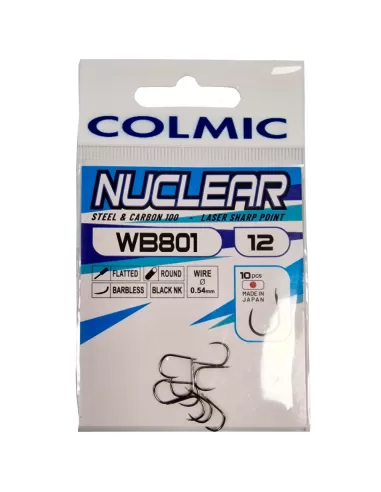 Colmic Ami Nuclear WB801 Robustissimo con Punta Tenace 10 pz Ami da pesca Colmic