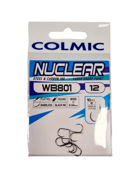 Colmic Ami Nuclear WB801 Robustissimo con Punta Tenace 10 pz Ami da pesca Colmic