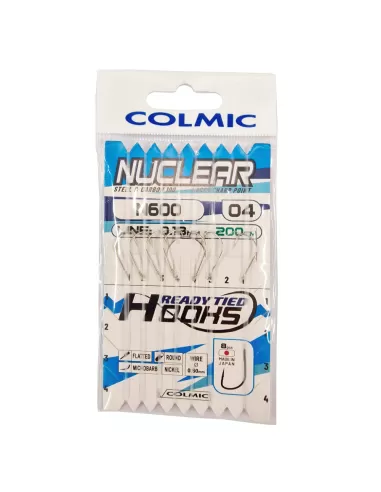 Colmic Ami Nuclear N600 Legati con 200 cm 8 ami Ami da pesca Colmic