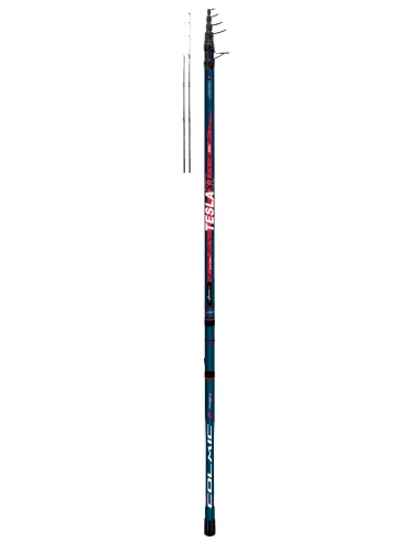 Colmic Tesla XT con 2 fiber Tip Canna Teleregolabile da Barca 3.30-4.00 mt Canne da pesca Colmic