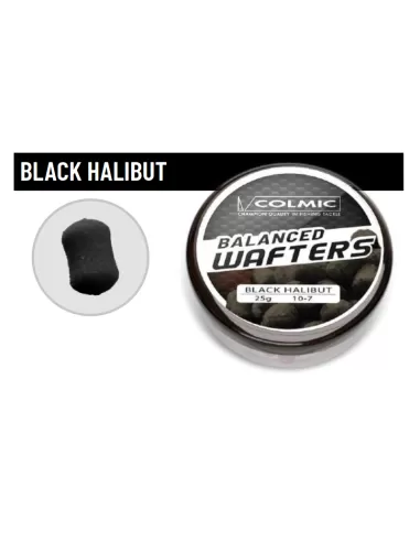 Colmic Balanced Wafters 25 gr Black Halibut Esche Morbide a Galleggiamento Bilanciamento  Pellet Colmic