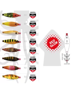 Colmic Misaki 70 mm Doppio Cestello Red Glow Esche Artificiali Colmic