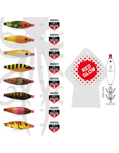 Colmic Misaki 70 mm Doppio Cestello Red Glow Esche Artificiali Colmic