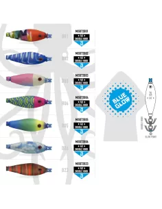 Colmic Misaki 70 mm Doppio Cestello Blue Glow Esche Artificiali Colmic