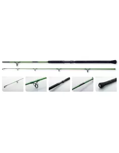 MADCAT Green Heavy Duty Canne da Siluro 2 Sezioni 200-400 gr Canne da pesca per professionisti e principianti Madcat