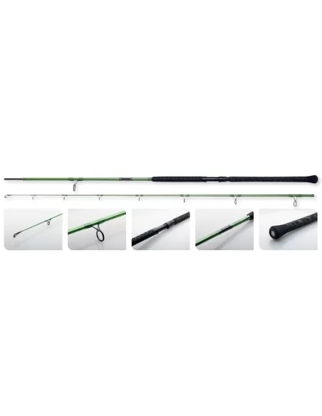MADCAT Green Pellet Canna da Siluro 2 Sezioni 200-400 gr Cat-Fishing Madcat