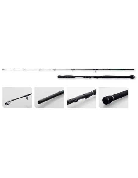 MADCAT Black Close Combat Canna da Siluro 2 Sezioni 50-125 gr Canne da pesca Madcat