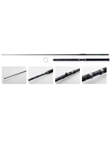 MADCAT Black Inline 210 Canna da Siluro 2 Sezioni 20/30 lb Cat-Fishing Madcat
