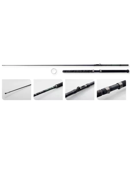 MADCAT Black Inline 210 Canna da Siluro 2 Sezioni 20/30 lb Cat-Fishing Madcat