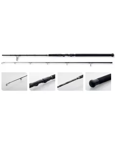 MADCAT Black Spin Canna da Pesca Siluro 2 Sezioni 40-150 gr Canne da pesca Madcat