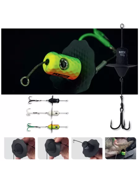 MADCAT A-Static Silent Teaser Artificiale da Pesca Siluri Cat-Fishing Madcat