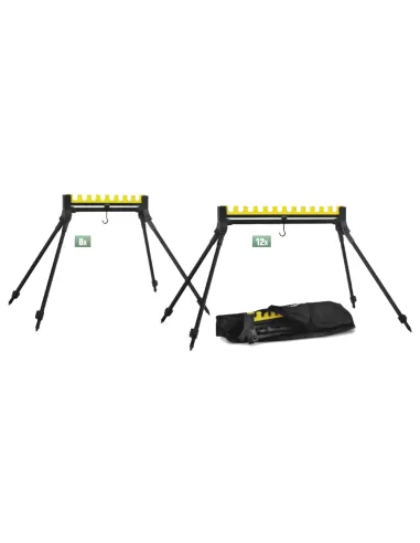 Tubertini Black Kit Rest Supporto Porta Canne Rulli e Rod Rest Tubertini