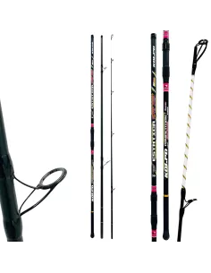 Kolpo Estatica Canna da Pesca Surfcasting tre Sezioni In Carbonio 100/250 gr Canne da pesca per professionisti e principianti...