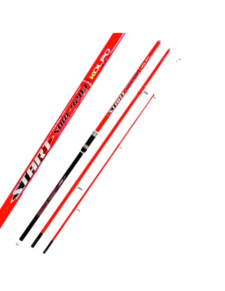 Kolpo Start Surf Canna da Pesca Surfcasting 3 Sezioni 4.20 mt 200 gr Canne da pesca Kolpo